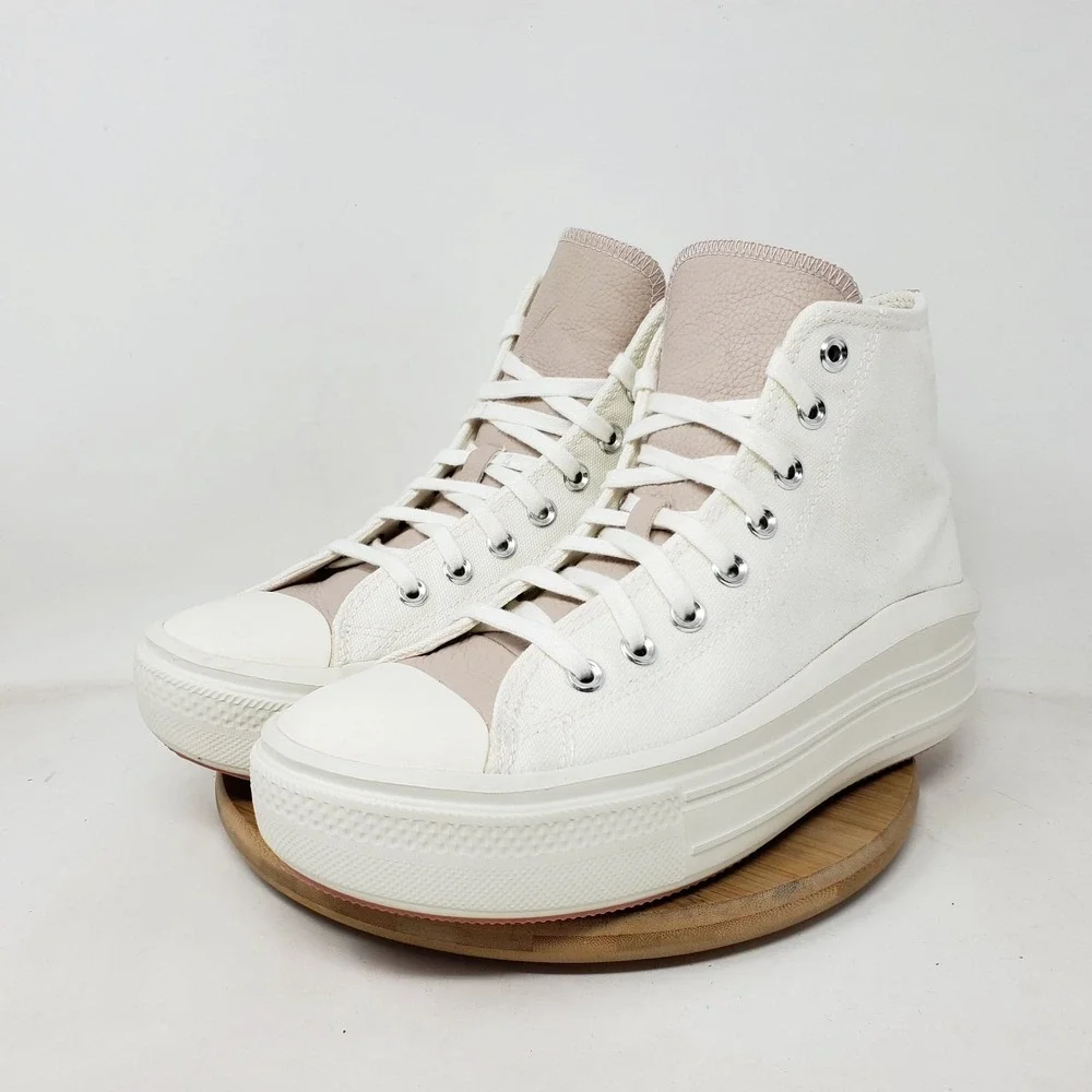 Converse‎ Chuck Taylor All Star Move Platform Hi Shoes Womens 9.5 White Sneaker